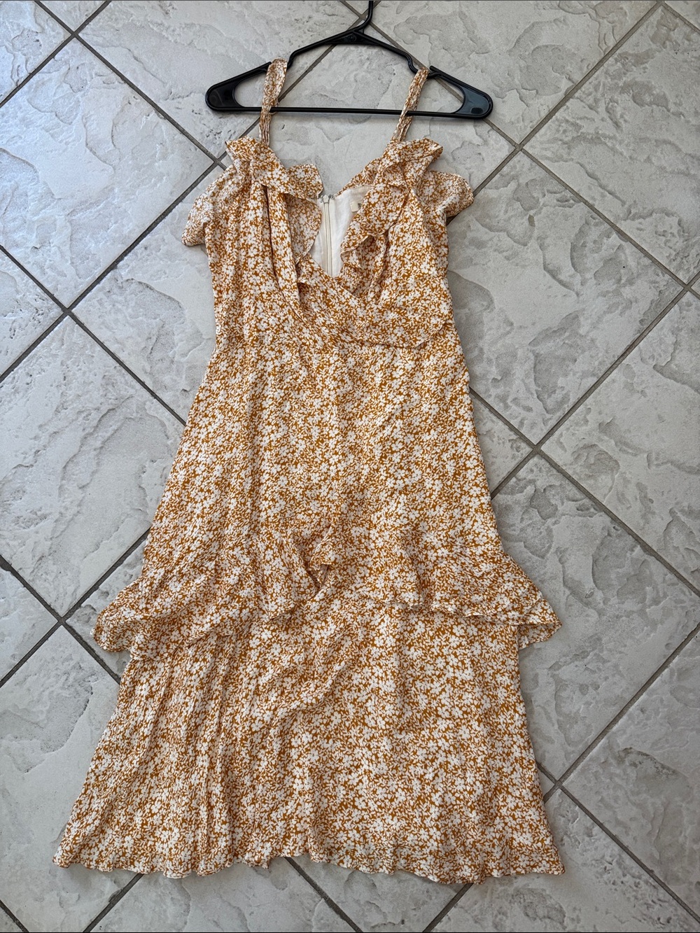 Miss Me Floral Ruffle Midi Dress